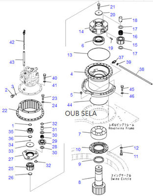 706-75-01100 706-75-01101 Komatsu PC200-6 Swing Motor Seal Kit Rubber 