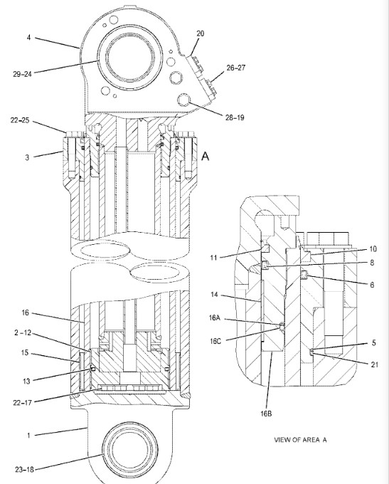 1137480 Suspension Cylinder Seal Kit Fits Caterpillar Parts